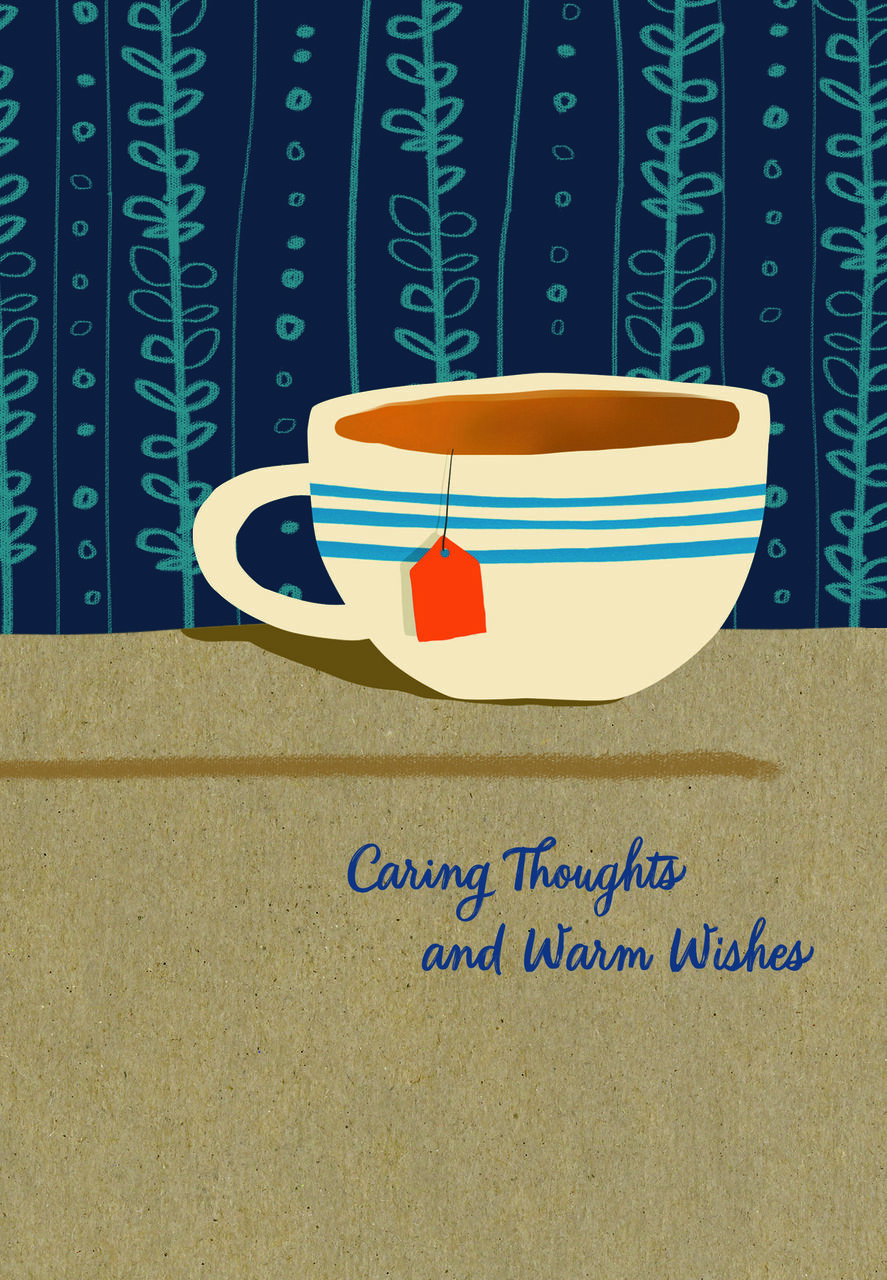 Cup of Tea Caring Thoughts Card