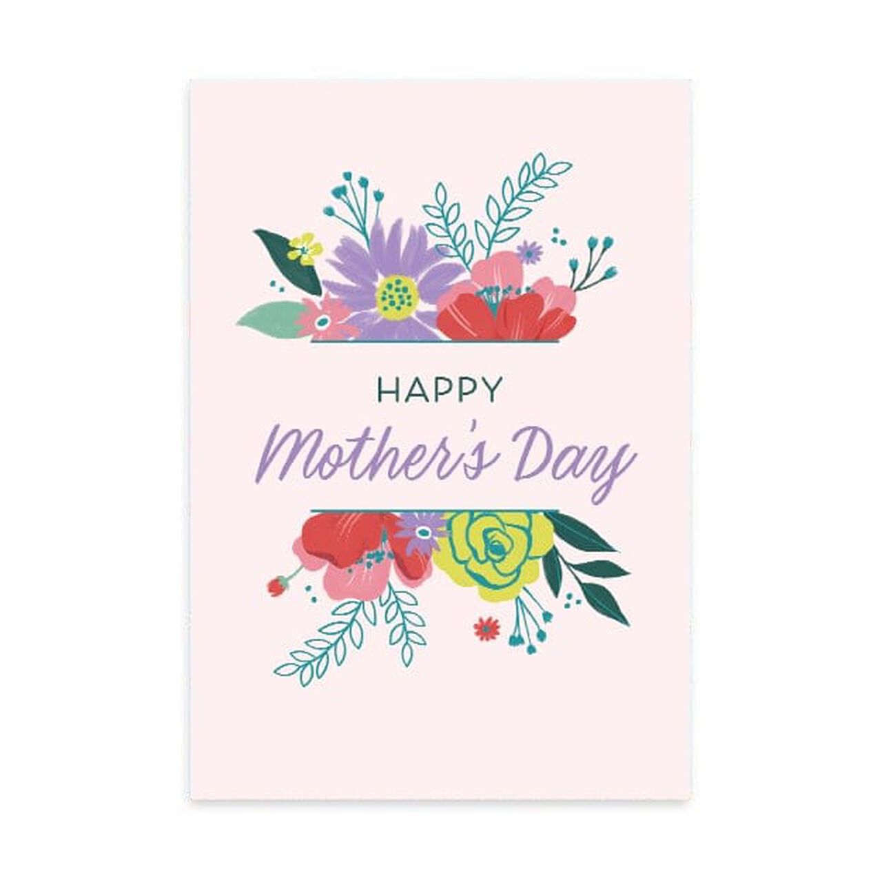 Colorful Bunch of Flowers Mother's Day Card image number 0
