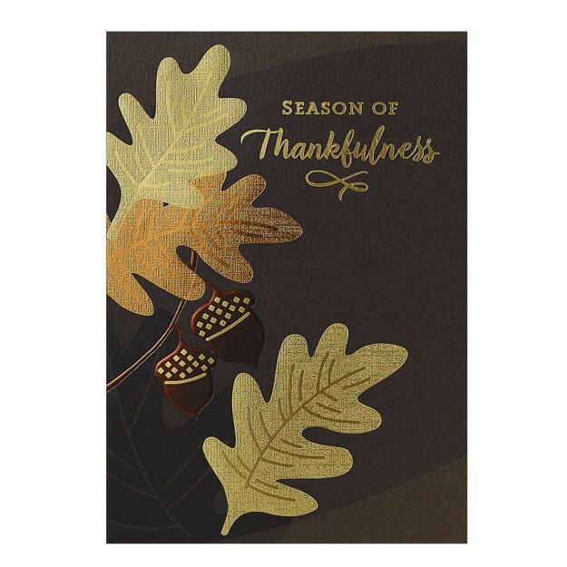 Season of Thankfulness Premium Thanksgiving Card