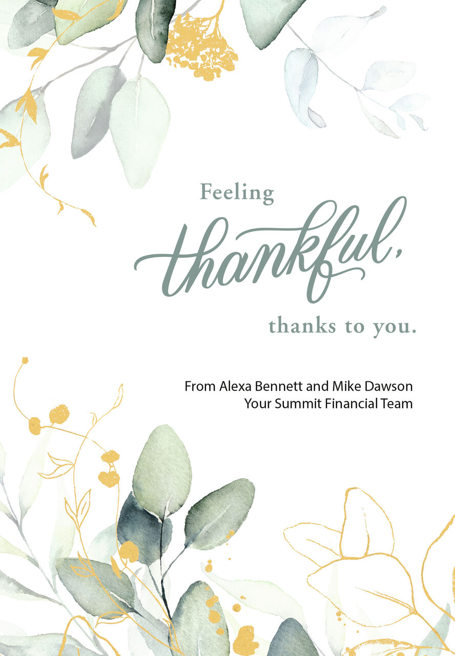 Feeling Thankful Thank You Card