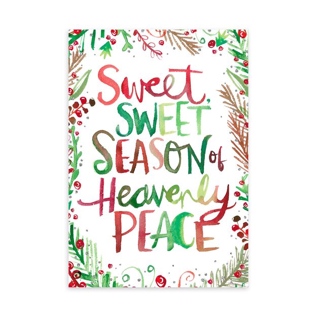 Sweet Heavenly Peace Religious Christmas Card