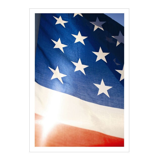 Sunshine Flag Patriotic Card
