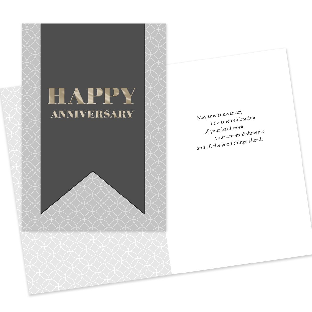 Stenciled Circles and Diamonds Work Anniversary Card image number 2