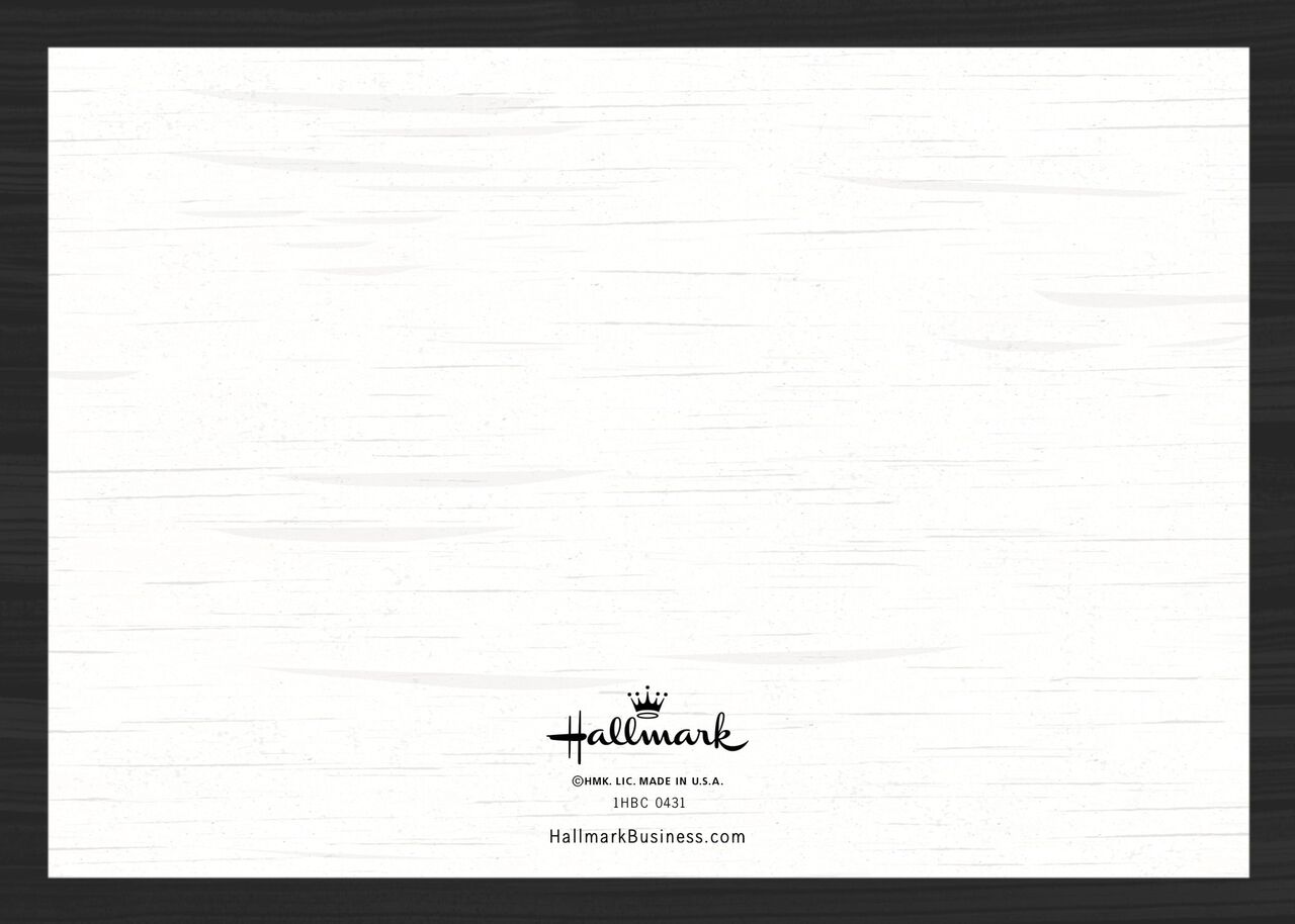 Black on White Wood Merry Christmas Photo Card