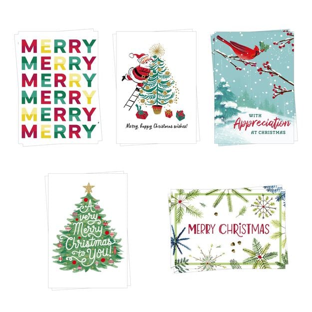 Classic Mix Assorted Christmas Cards 10 Pack