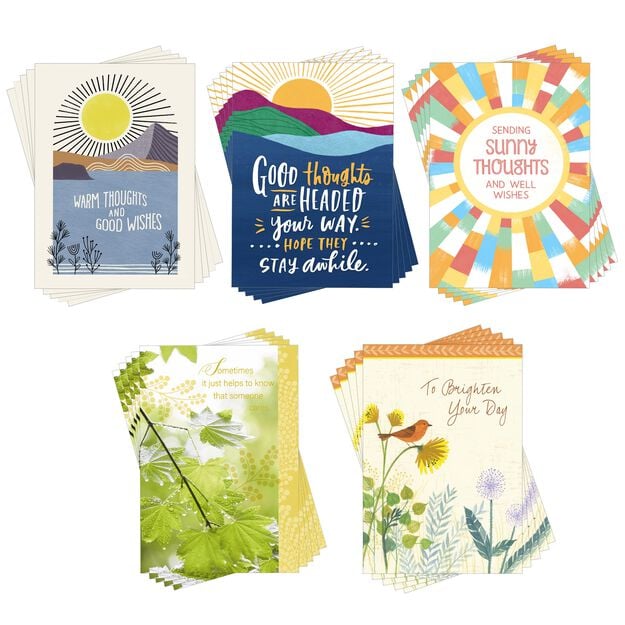 Encouraging Thoughts Assorted Thinking of You Cards 25 Pack