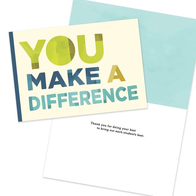 Teacher Appreciation Affirming Cards & Bright Notebooks set of 18 (36 items)