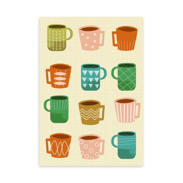 Coffee Mugs Just Because Card