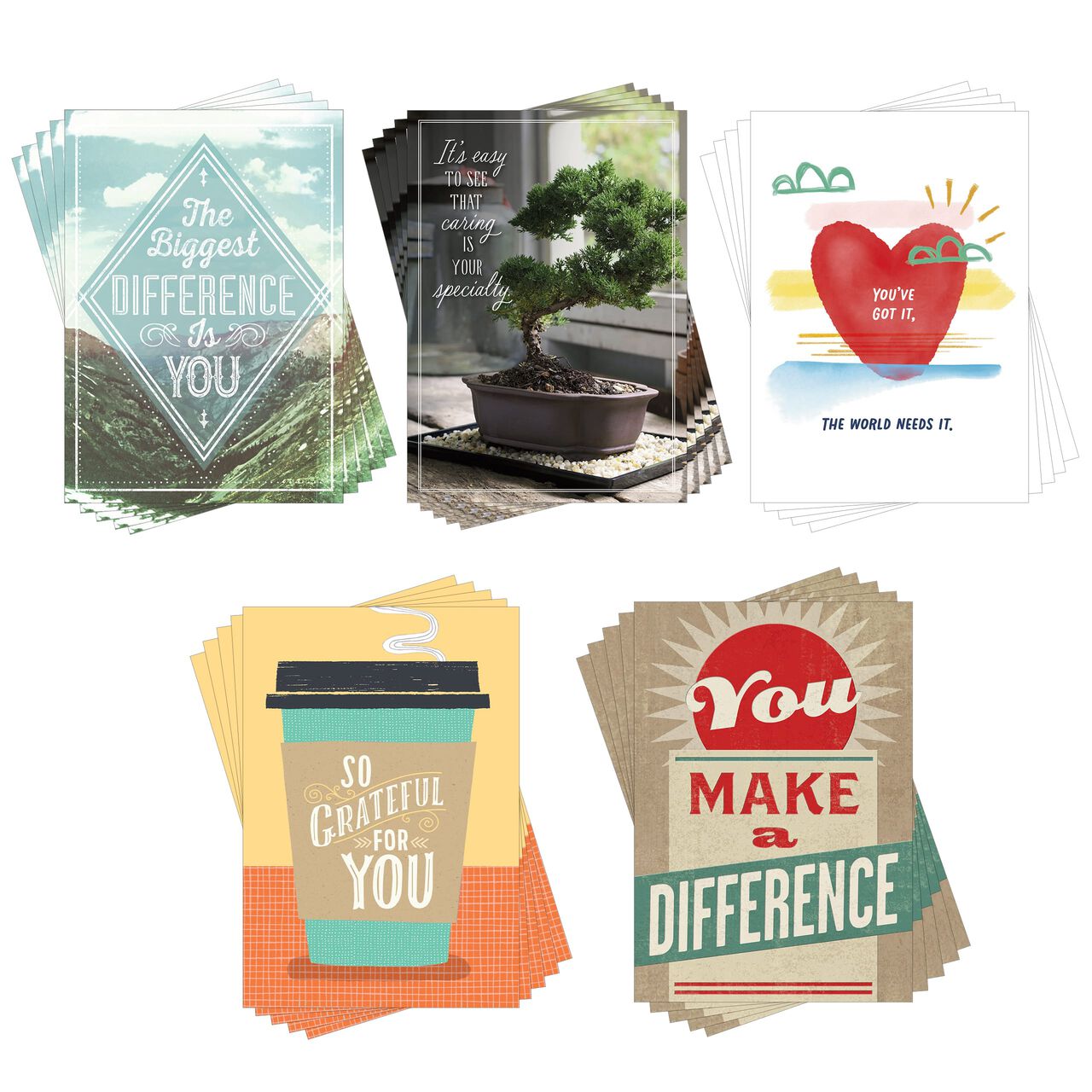 Assorted Appreciation Cards 25 Pack image number 0
