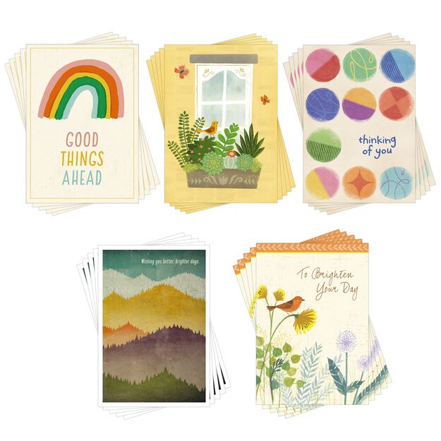 Encouraging Thoughts Assorted Thinking of You Cards 25 Pack