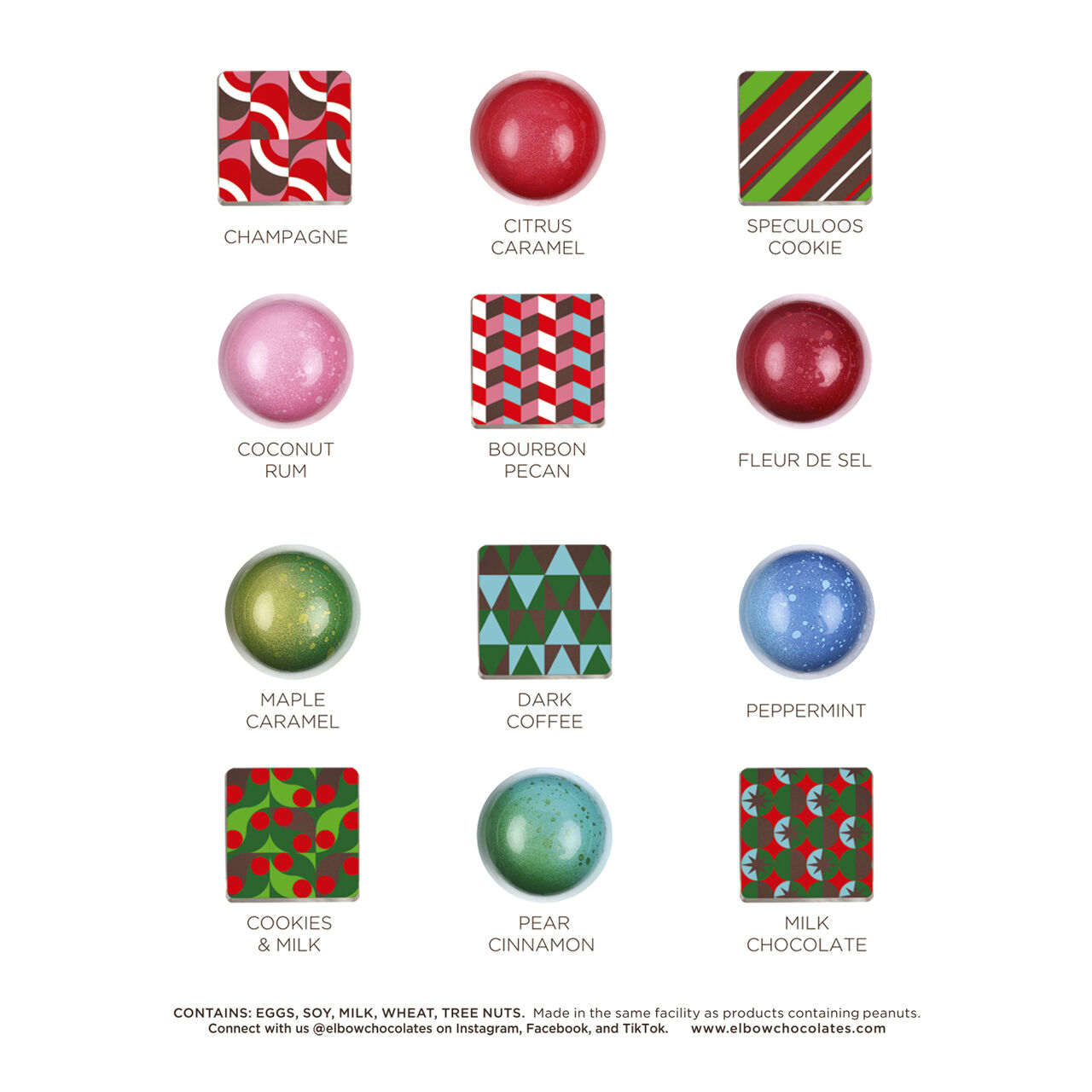 Christopher Elbow 24-Piece Holiday Chocolate Assortment image number 1