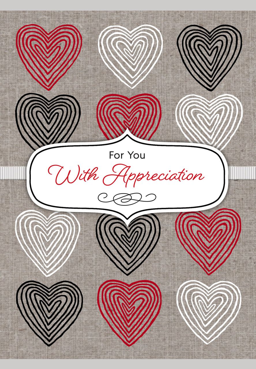 Appreciation & Hearts Valentine’s Day Card