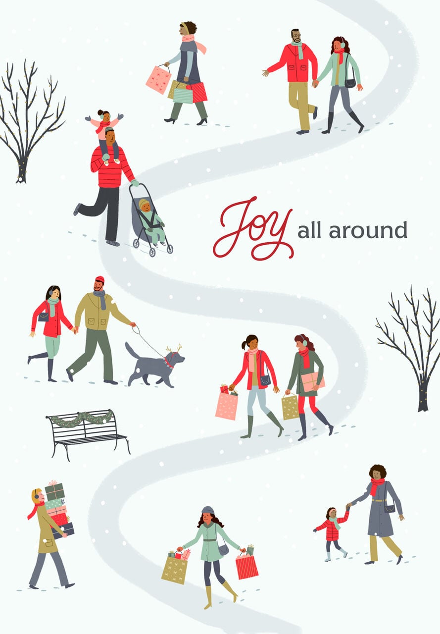 Joy All Around Holiday Card