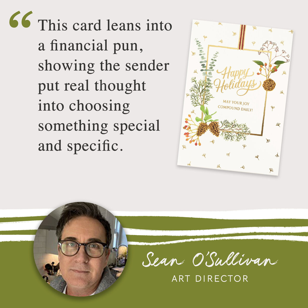 Joy Compounding Daily Winter Botanicals Holiday Card image number 3