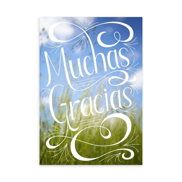 Muchas Gracias Spanish Thank You Card