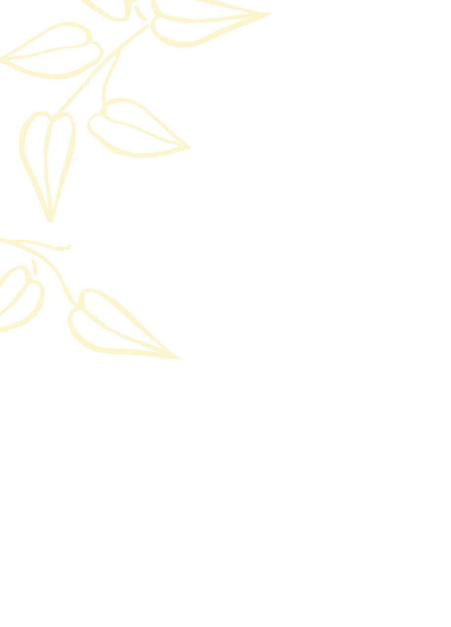 Yellow & White Vines Apology Card