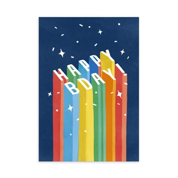 3D Letter Birthday Card