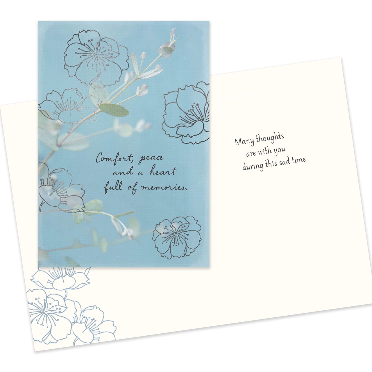 Quiet Condolences Assorted Sympathy Cards 25 Pack image number 1