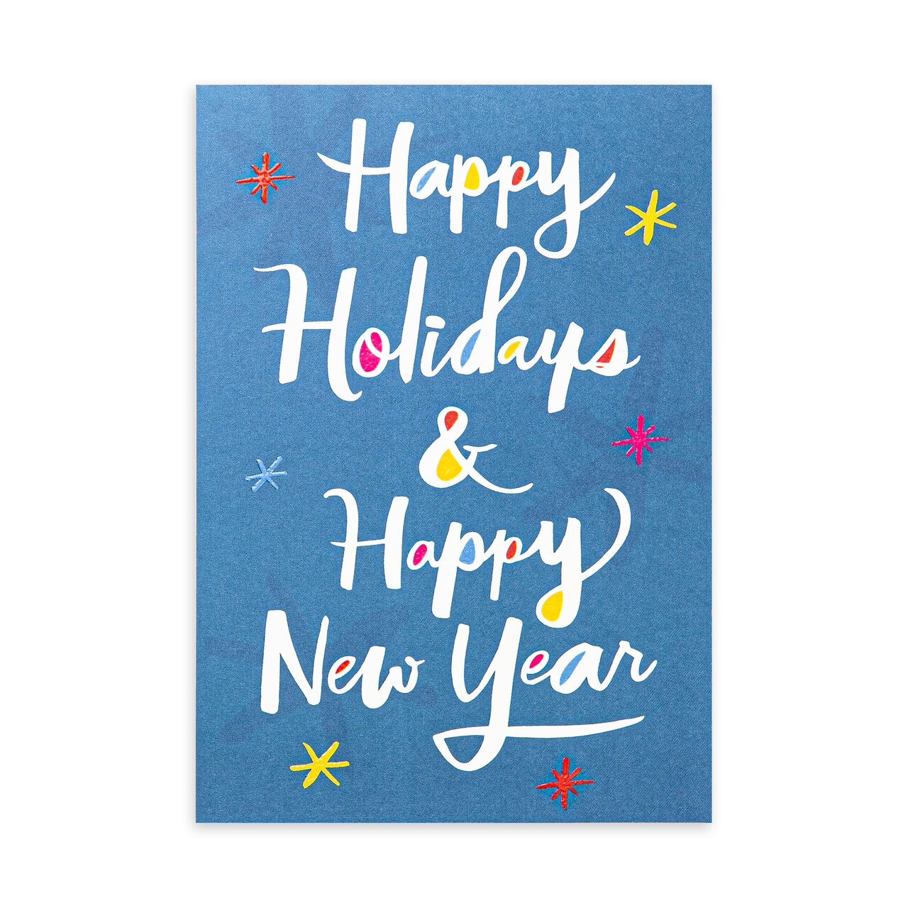 Color Pop on Blue Holidays & New Year Card image number 0