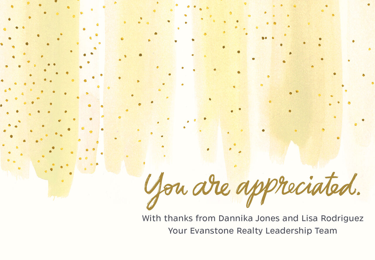 Abstract Watercolor Employee Appreciation Card