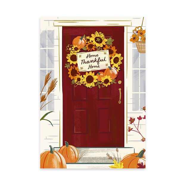 Home Thankful Home Thanksgiving Card