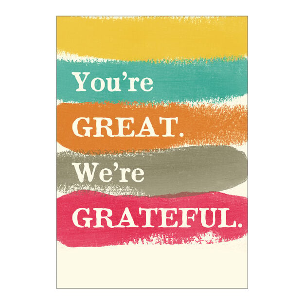 Great & Grateful Customizable Cover Appreciation Card