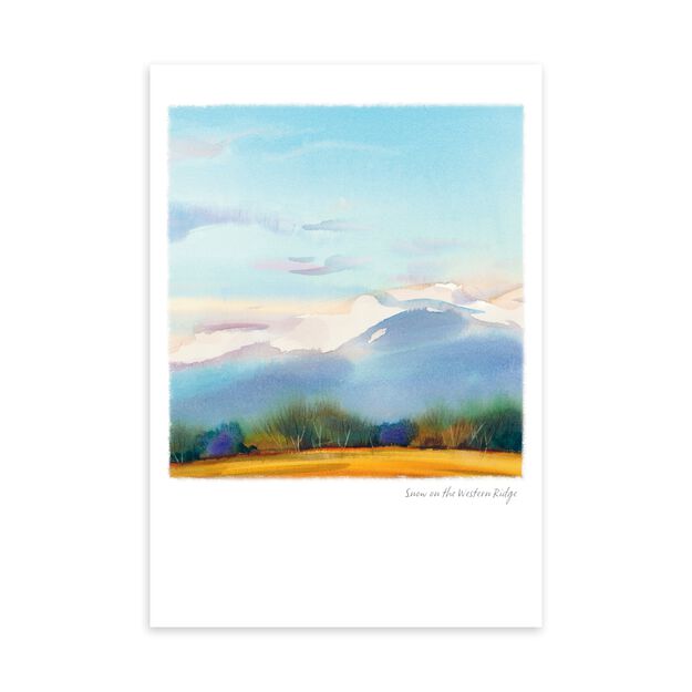 Snow on Mountains Father's Day Card