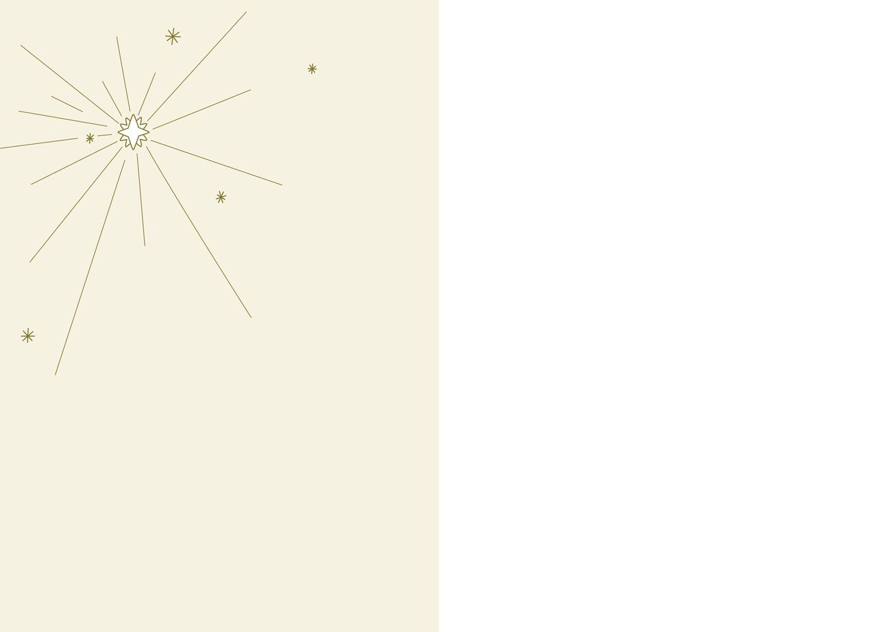 Radiant Nativity Scene Christmas Card