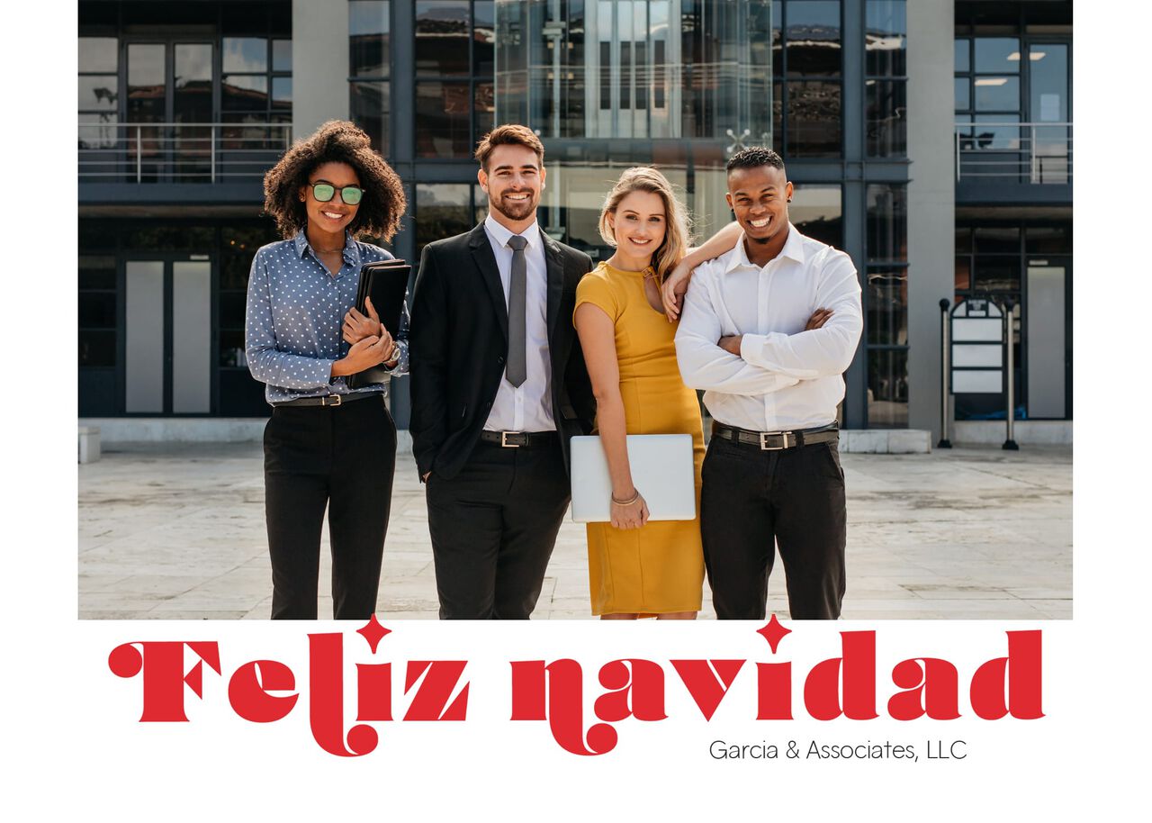 Feliz Navidad Spanish Christmas Photo Card