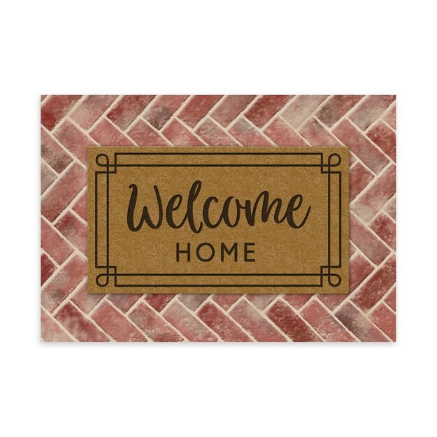 Door Mat Welcome Card