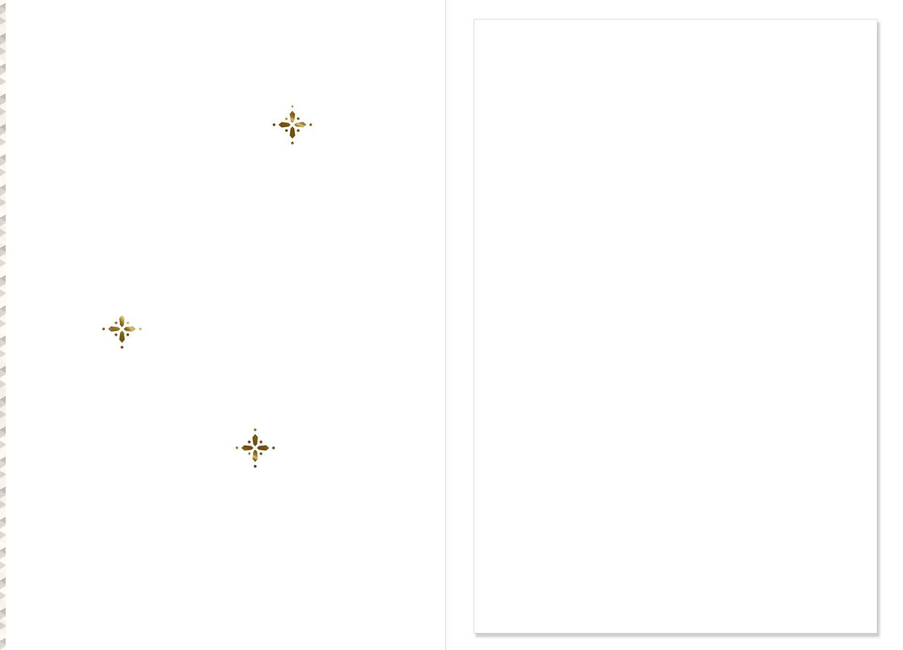 Gold Gem Wreath Premium Holiday Card