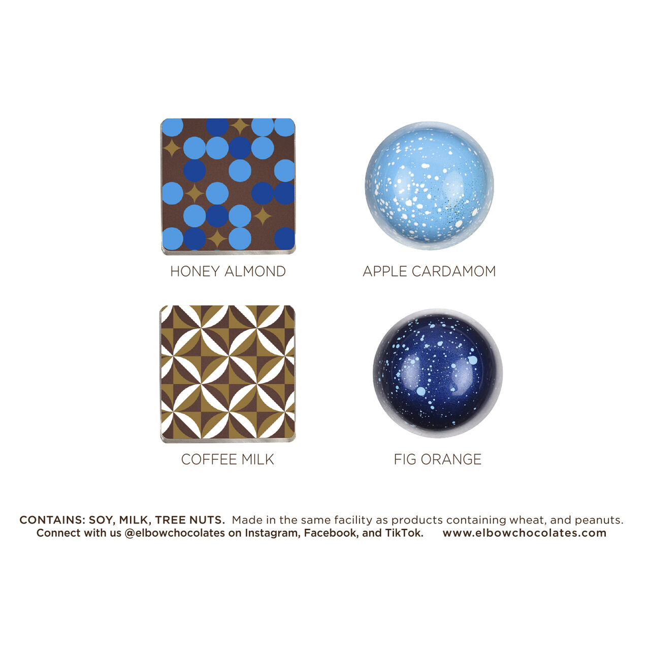Christopher Elbow 8-Piece Winter Chocolate Assortment image number 1