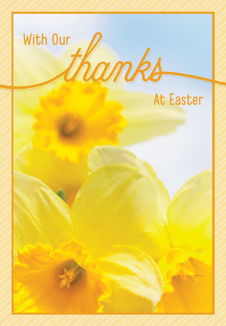 Daffodils & Thanks Easter Card