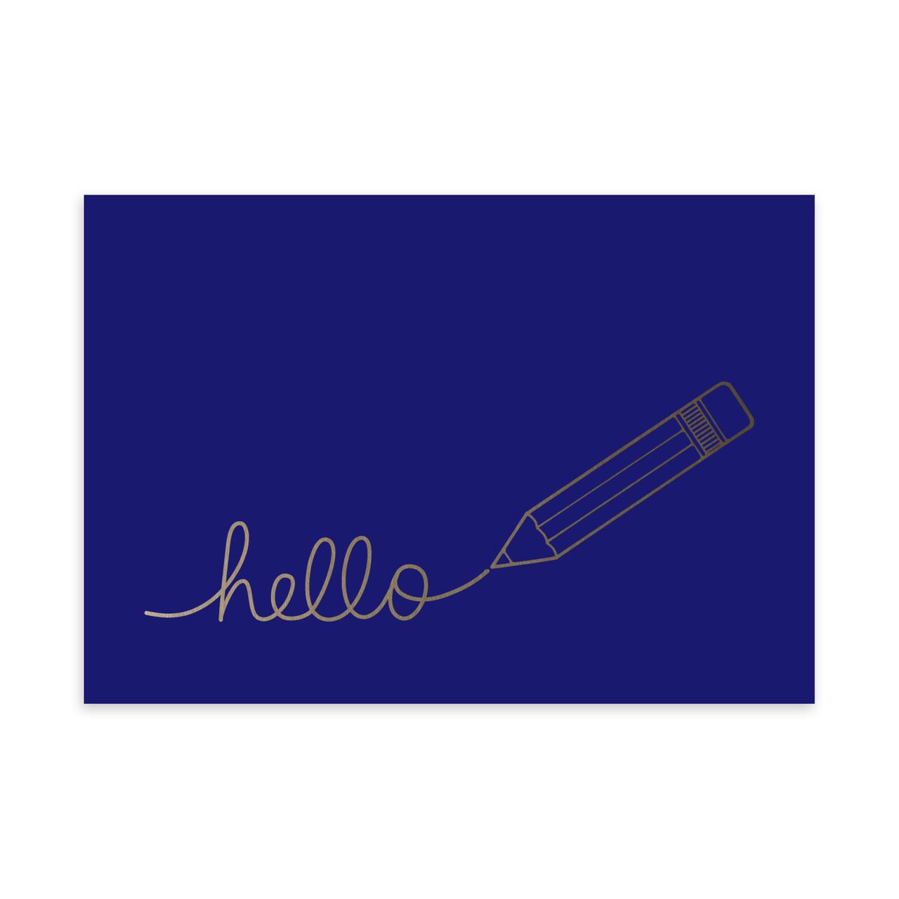 Silver Pencil Hello Just Because Card image number 0