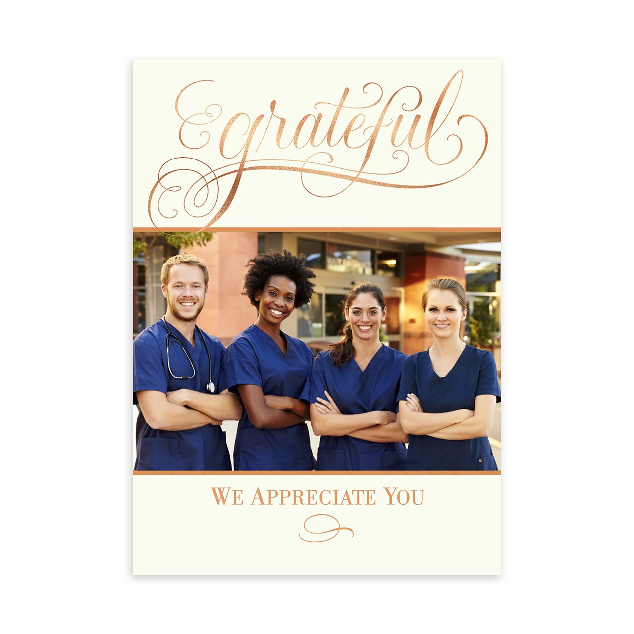 Grateful Elegance Thanksgiving Photo Card image number 0