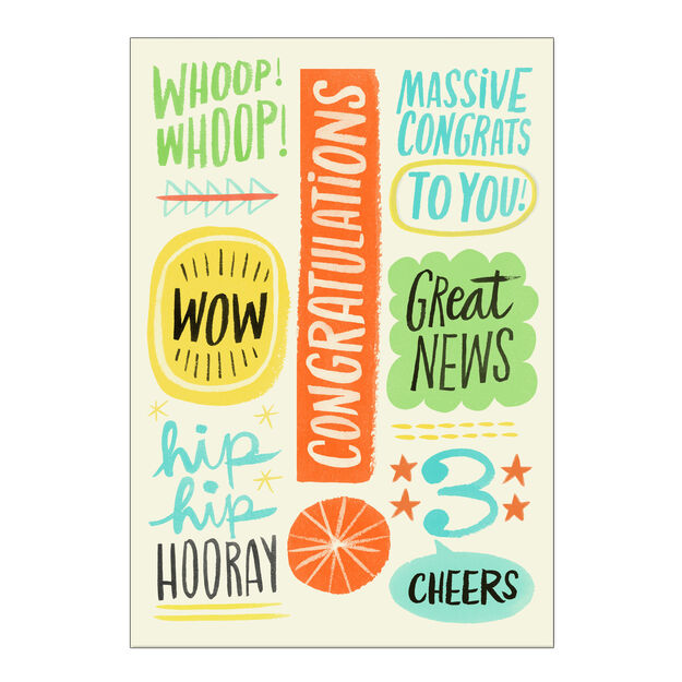 Quirky & Colorful Congratulations Card