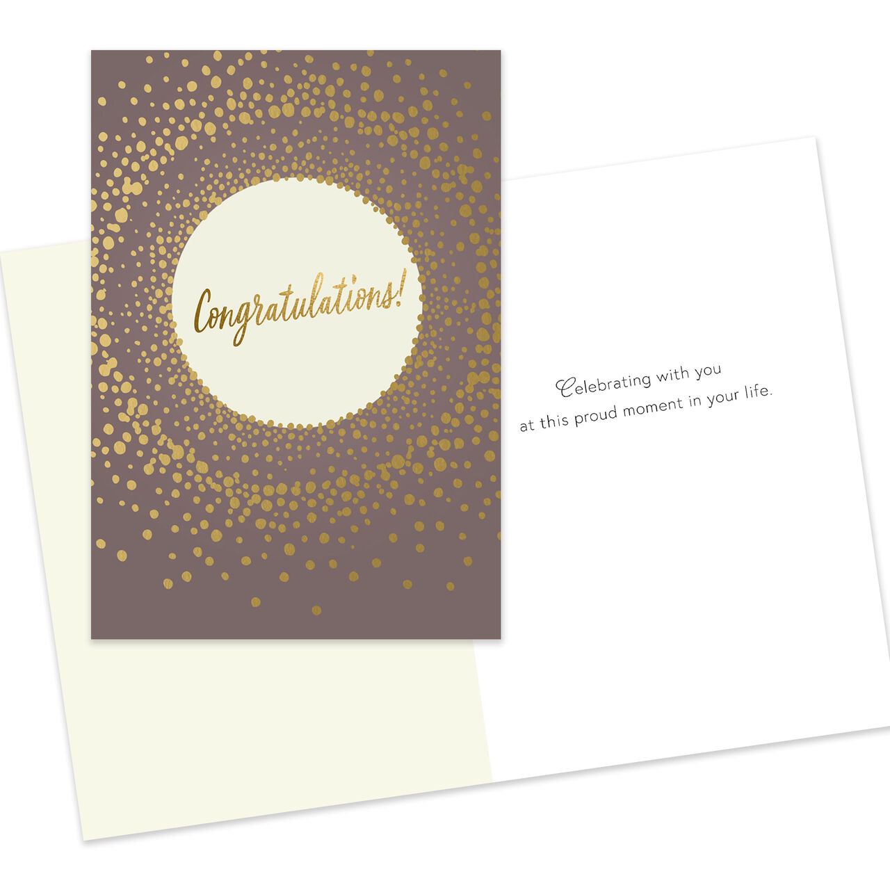 Gold Confetti Congratulations Card image number 1