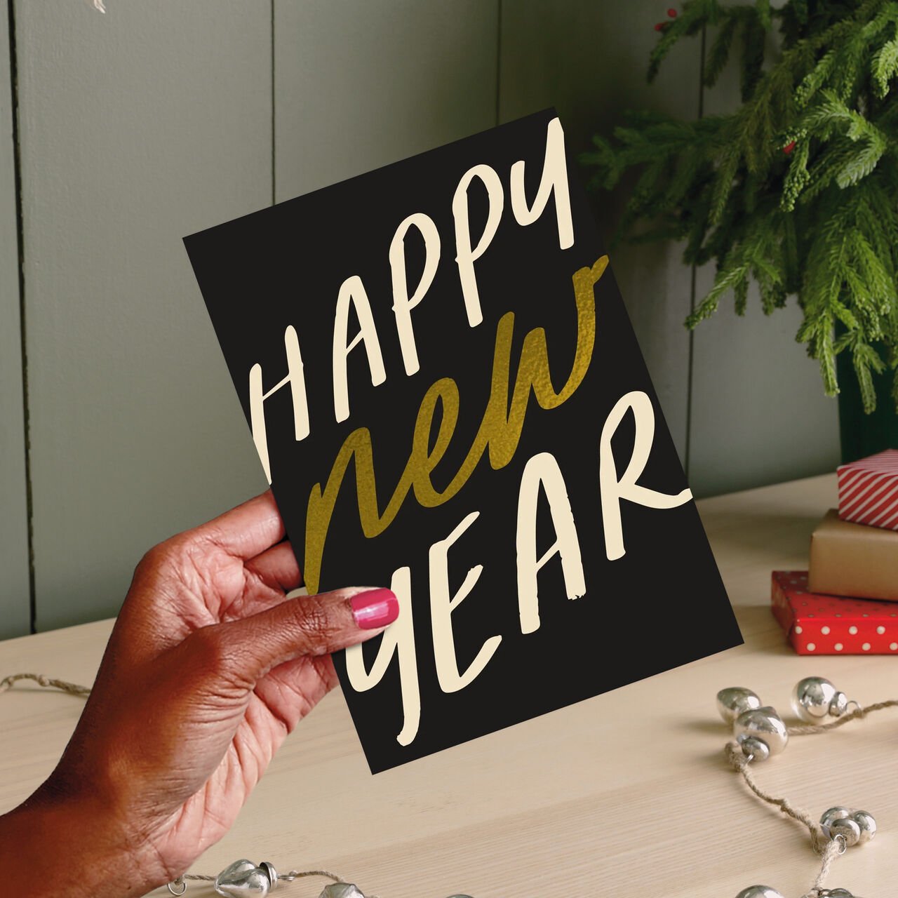 Bold & Shining Happy New Year Card image number 1