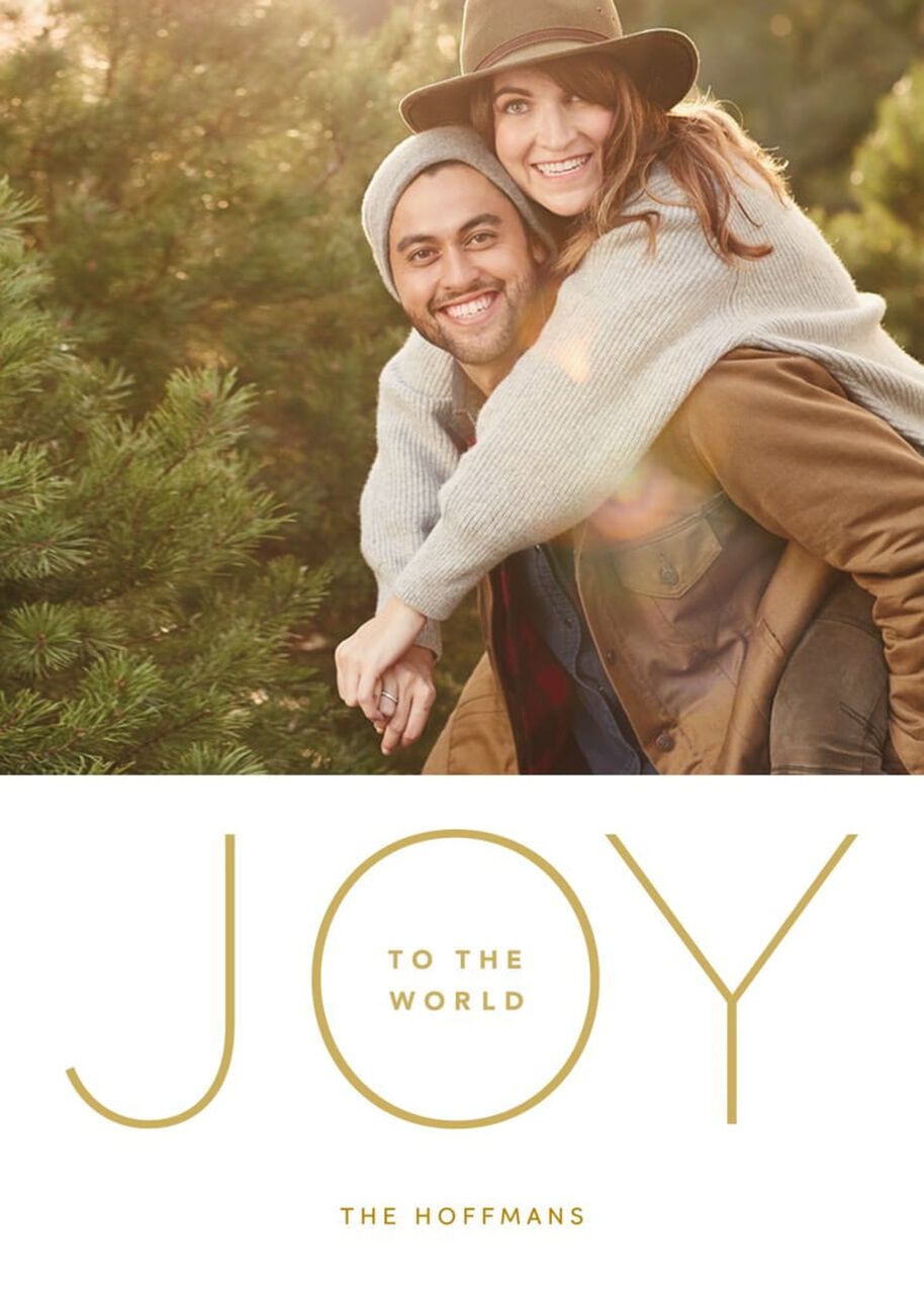 Joy to the World Holiday Photo Card