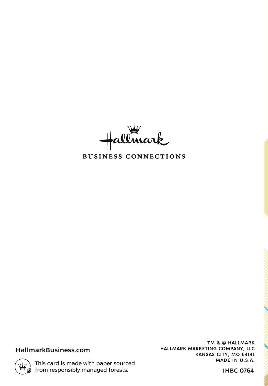 Geometric Pattern Elevated Employee Appreciation Card