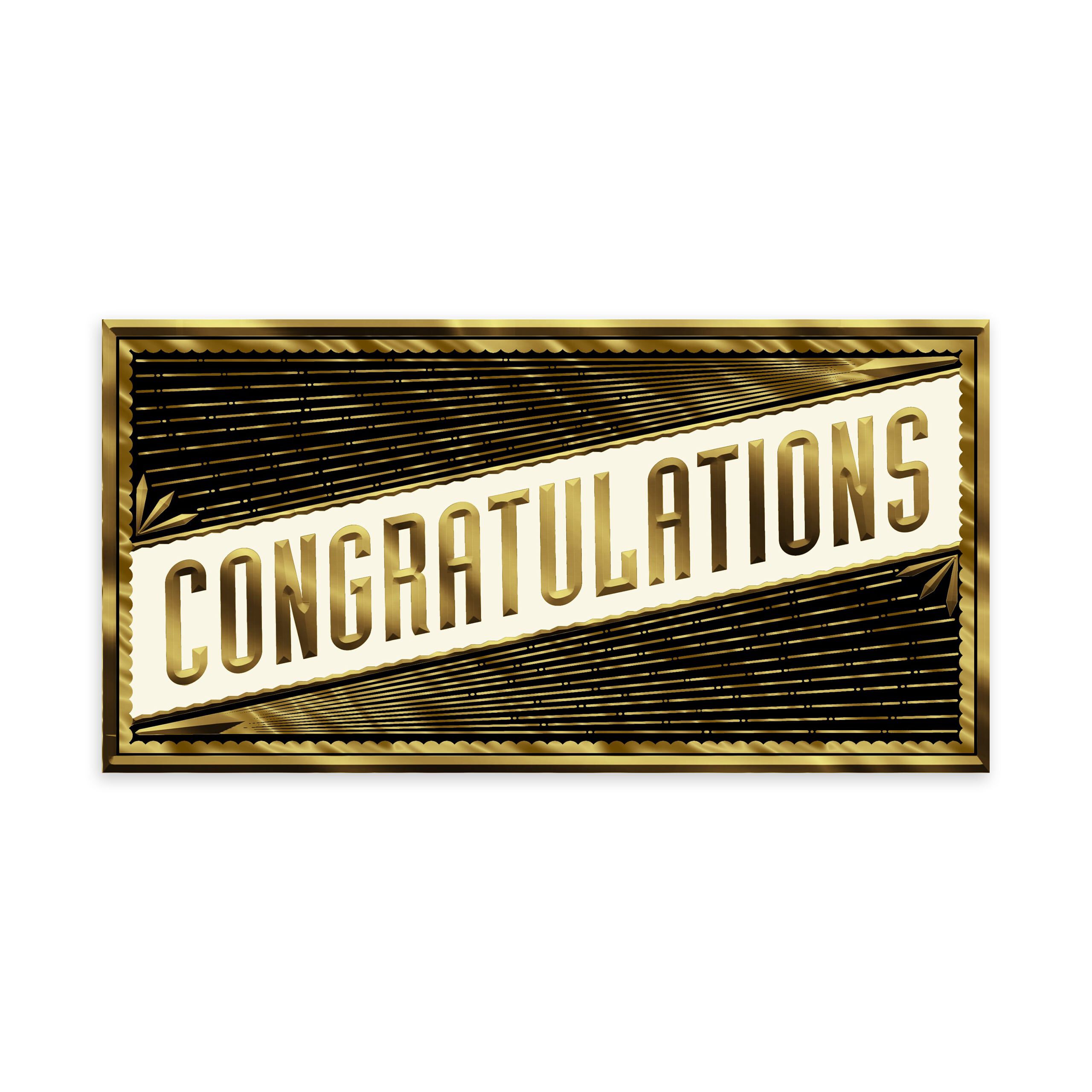 Slender Gold Elegance Congratulations Card | Hallmark Business