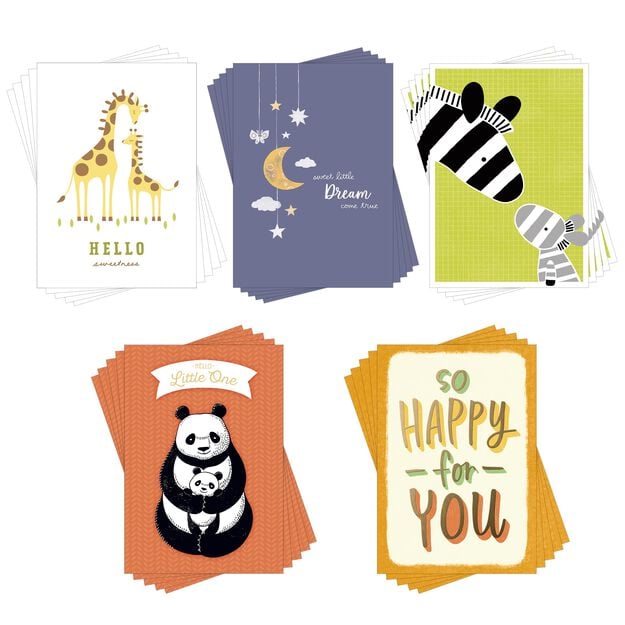 Baby, Adoption, Grandbaby Assorted Cards 25 Pack