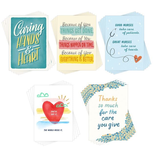 Heartfelt Thank You Assorted Medical Staff Appreciation Cards 25 Pack