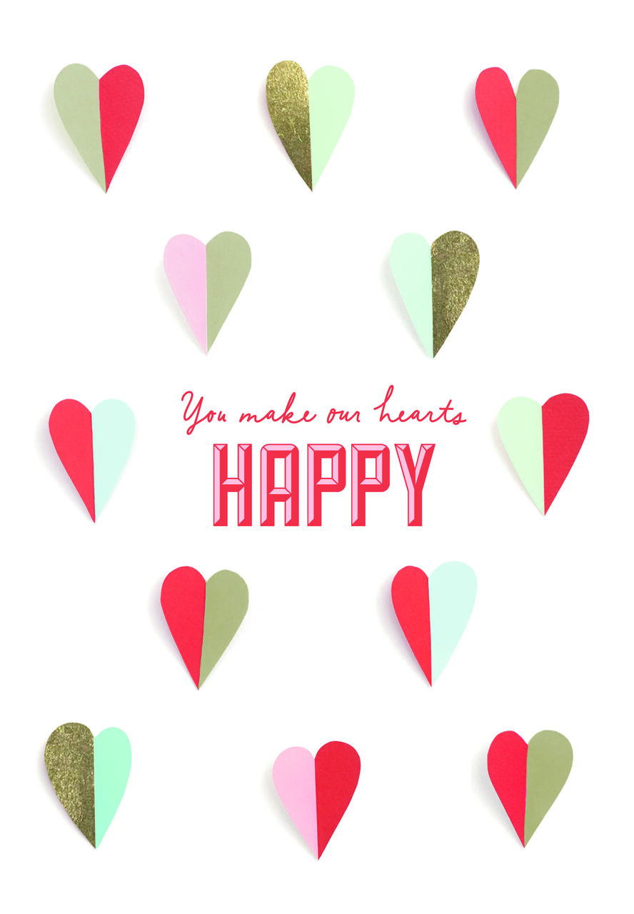 Make Hearts Happy Valentine’s Day Card