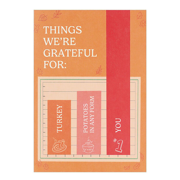 Grateful for You Thanksgiving Humor Card