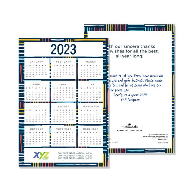 2023 Woven Colors Magnetic Calendar