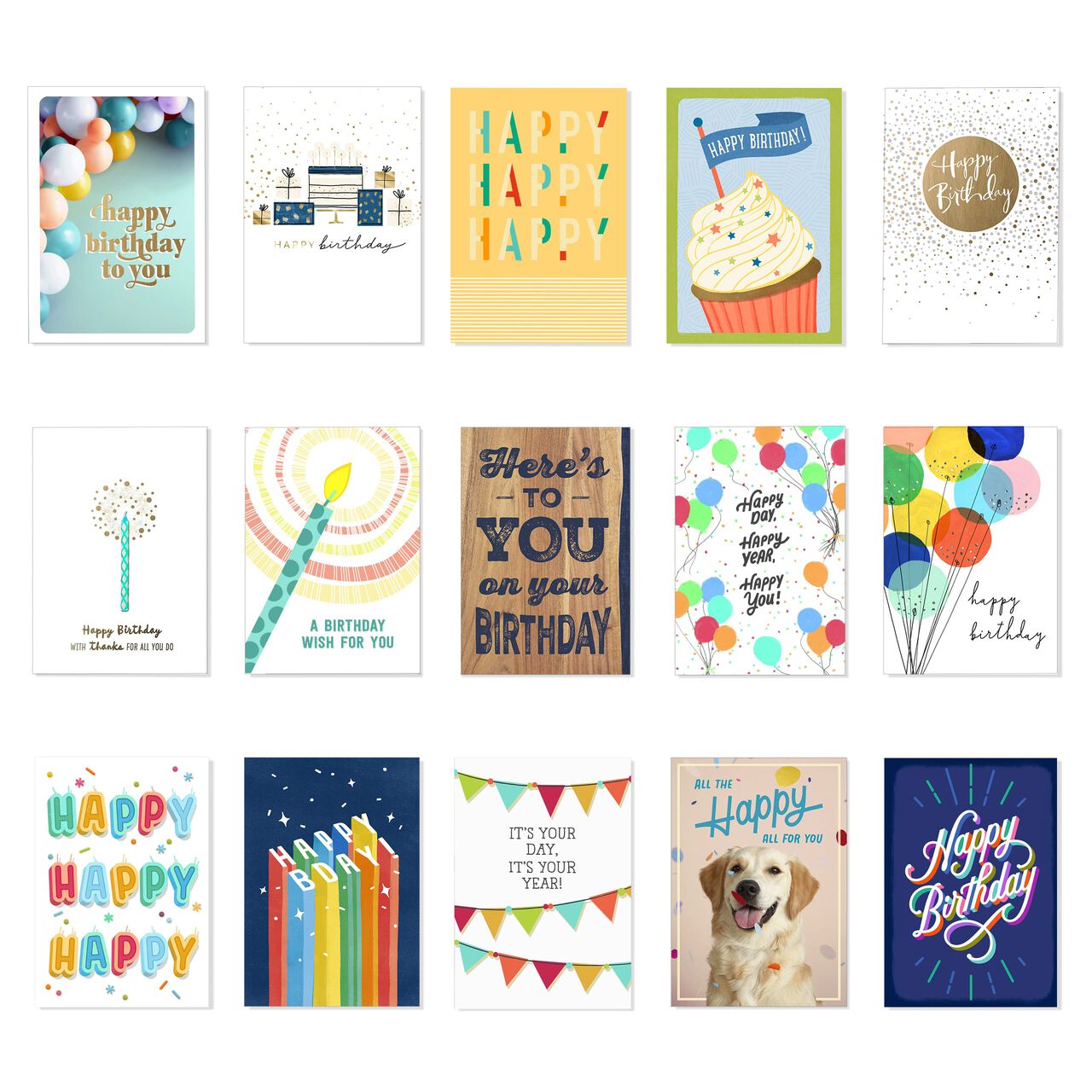 Classic & Casual Assorted Birthday Cards 75 Pack image number 0