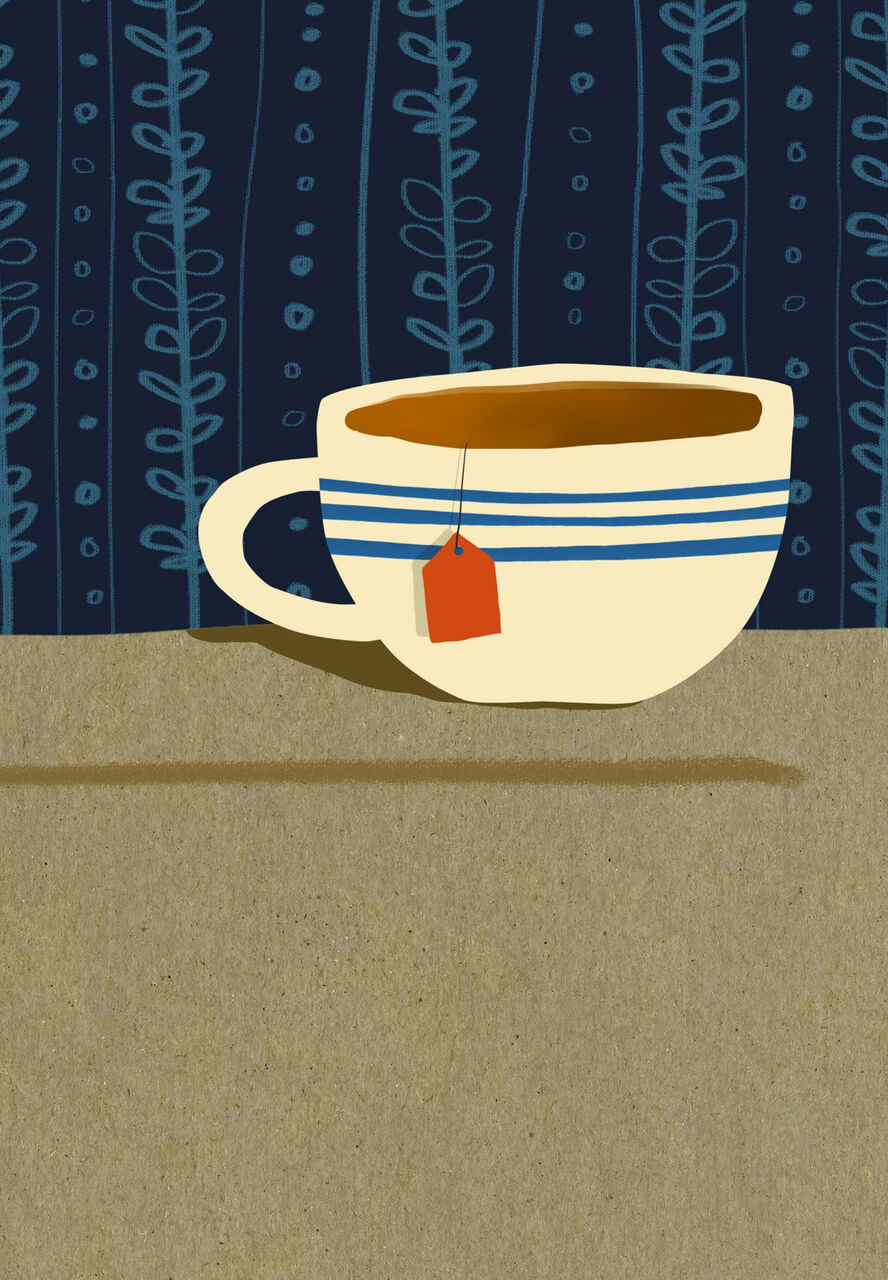 Cup of Tea Just Because Card