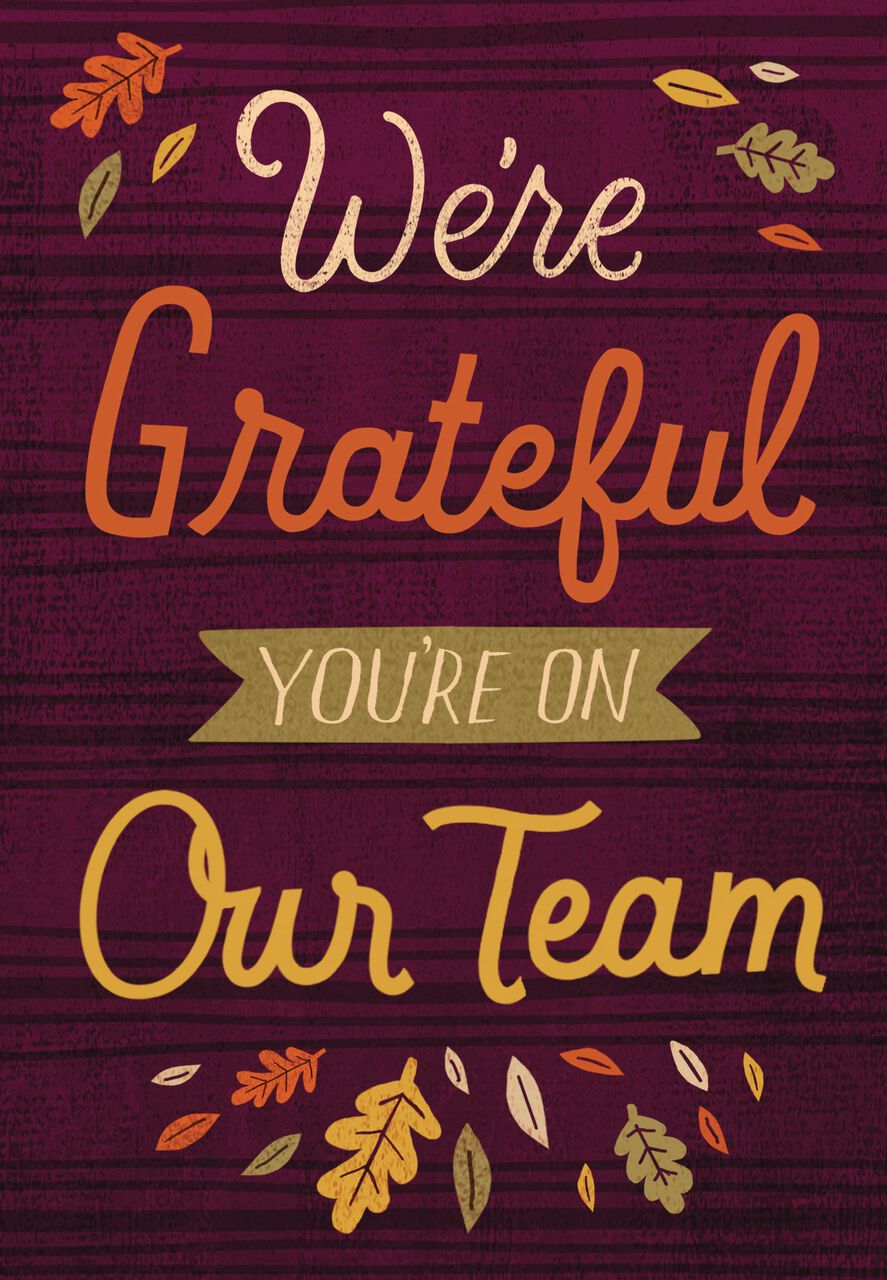 Grateful on Team Thanksgiving Card