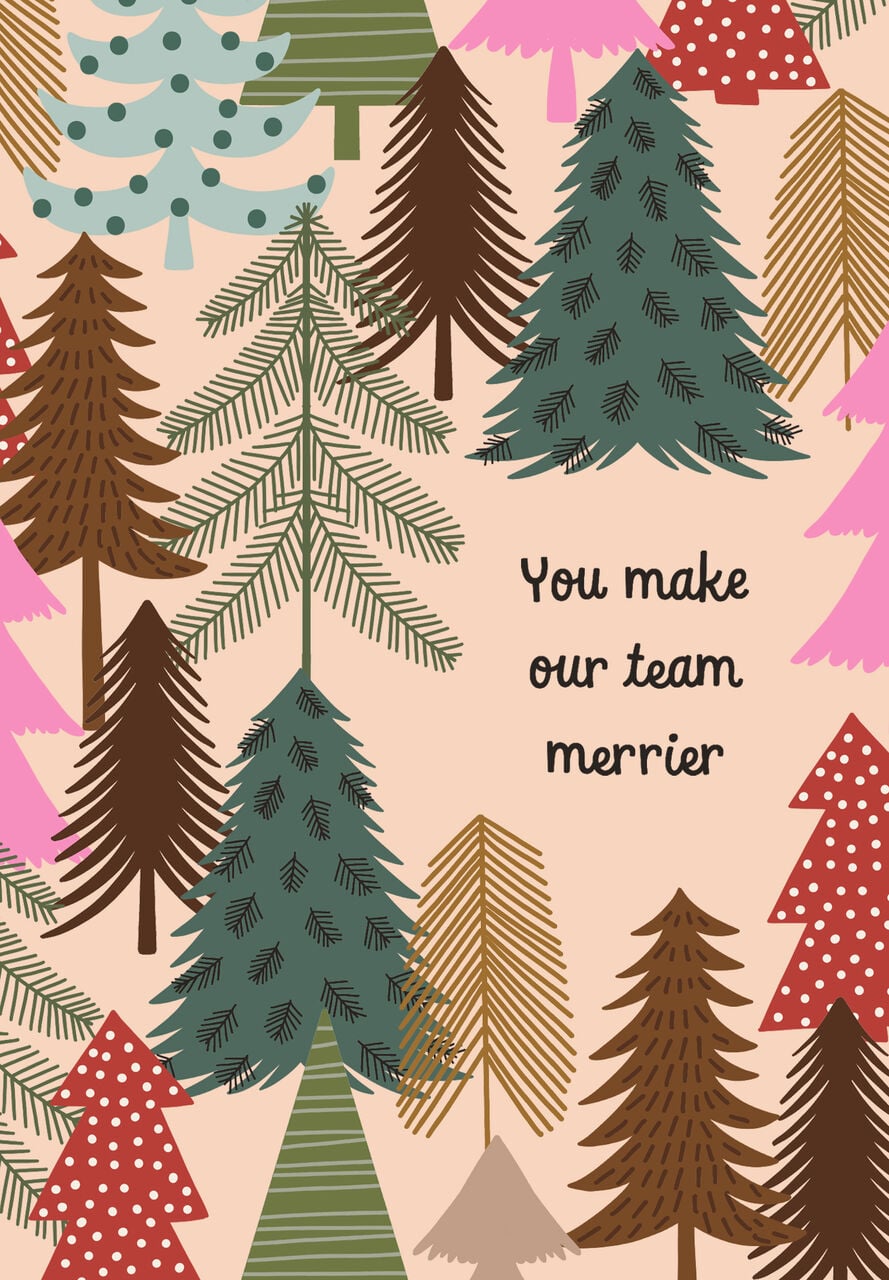 Make It Merrier Holiday Employee Appreciation Card
